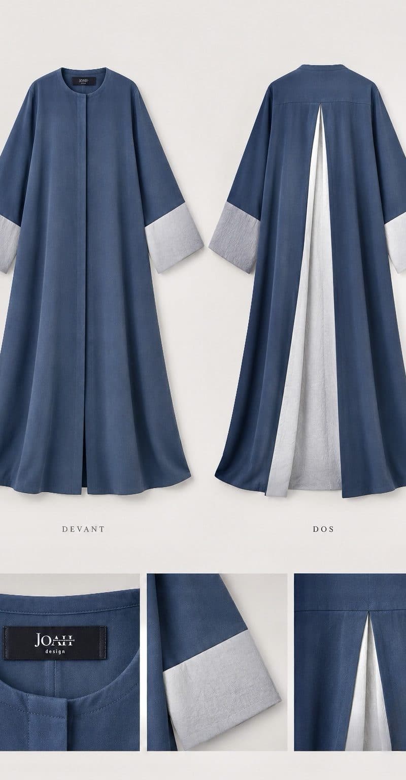Alternative view of Abaya AYNAA blue